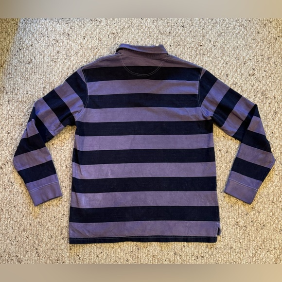 *3 for $9* Purple Striped Rugby Sweatshirt - Picture 3 of 12